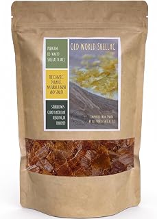 De-Waxed Orange Shellac Flakes 1 lb. (16 oz.)
