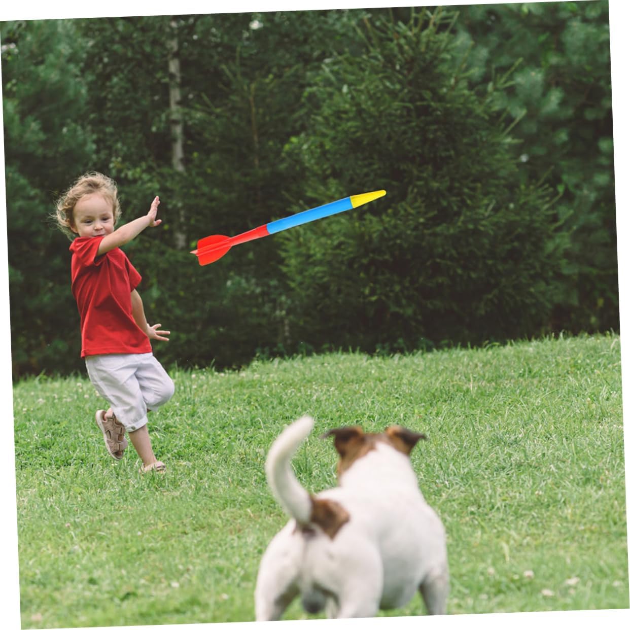 VICASKY 2Pcs Soft Plastic Children Training Javelin Set Lightweight Reusable Javelin Equipment for Kids for Athletics Practice and School Sports