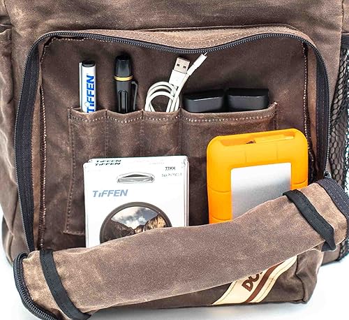 Miniatura 8 de Mochila para cámara Domke, ropa resistente, marrón