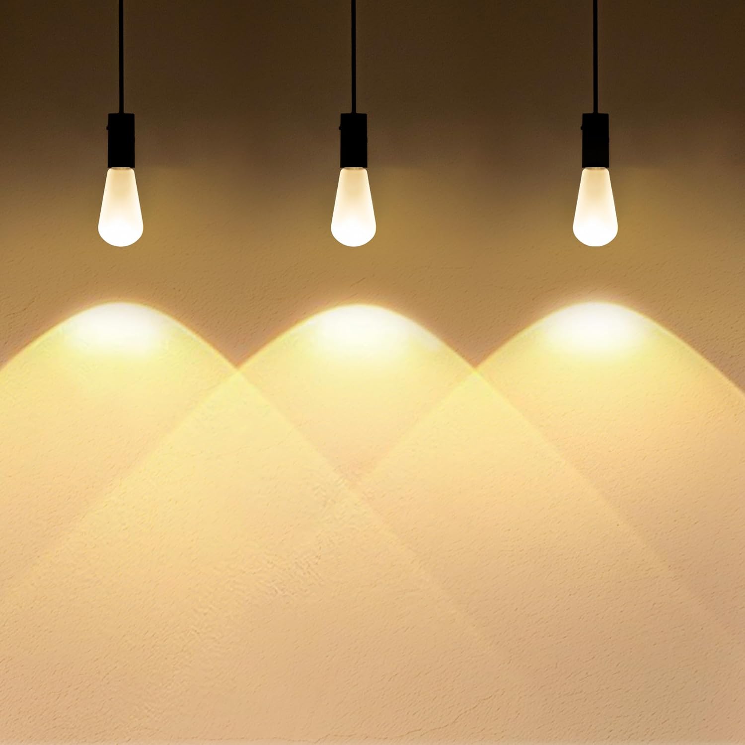 AUGE LIGHT 4Pack S19 Dimmable Vintage Light Bulb, 90degree Lens, 800Lumens 2700k with high CRI>90, Antique Glass led Bulb for Art Gallary, Bedroom, Dinning Room, Vanity Room (S19)
