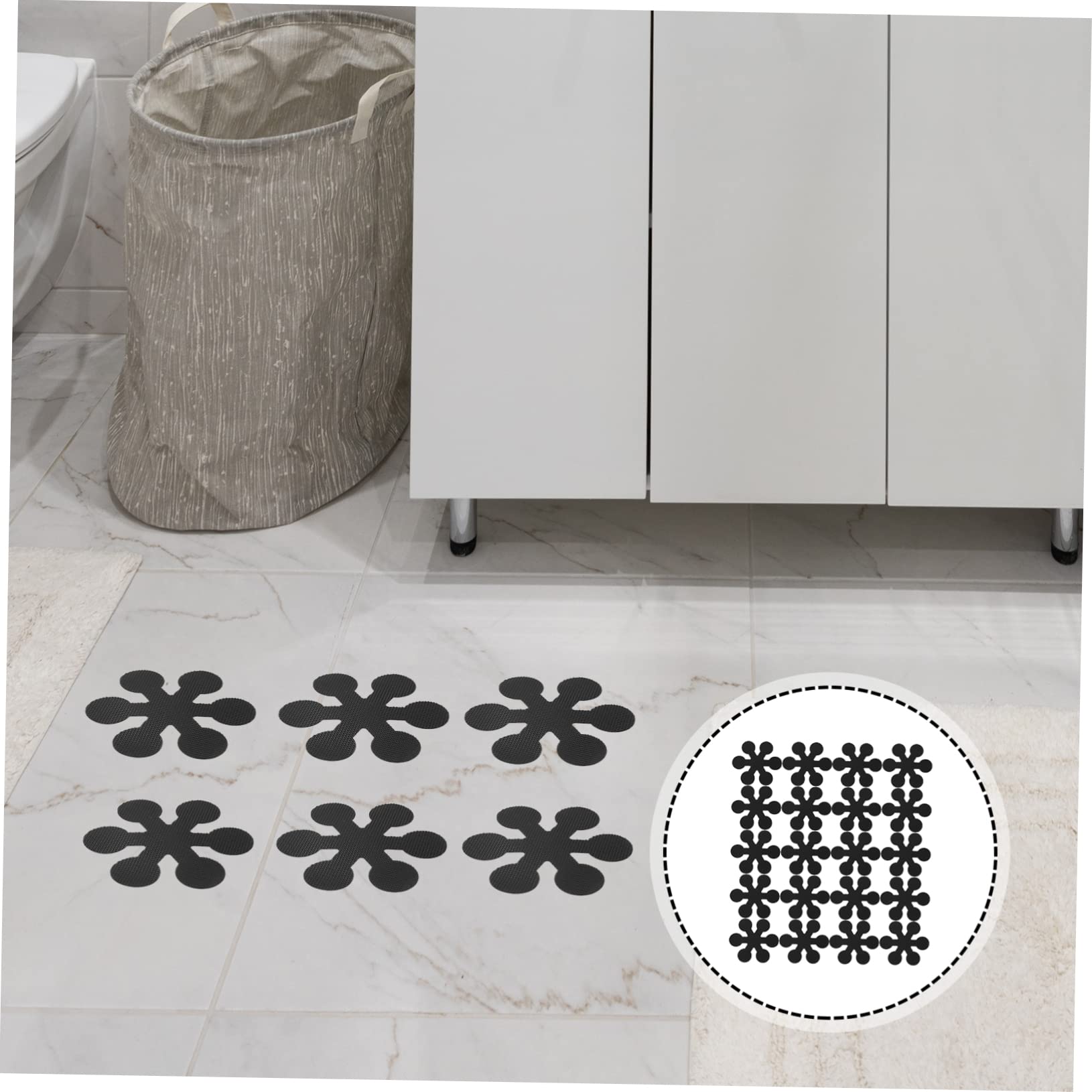 IMIKEYA 100piezas Adhesive Non- Shower Stickers para Baño Diseño De De Seguridad Bañeras y Duchas Antideslizantes y Duraderos