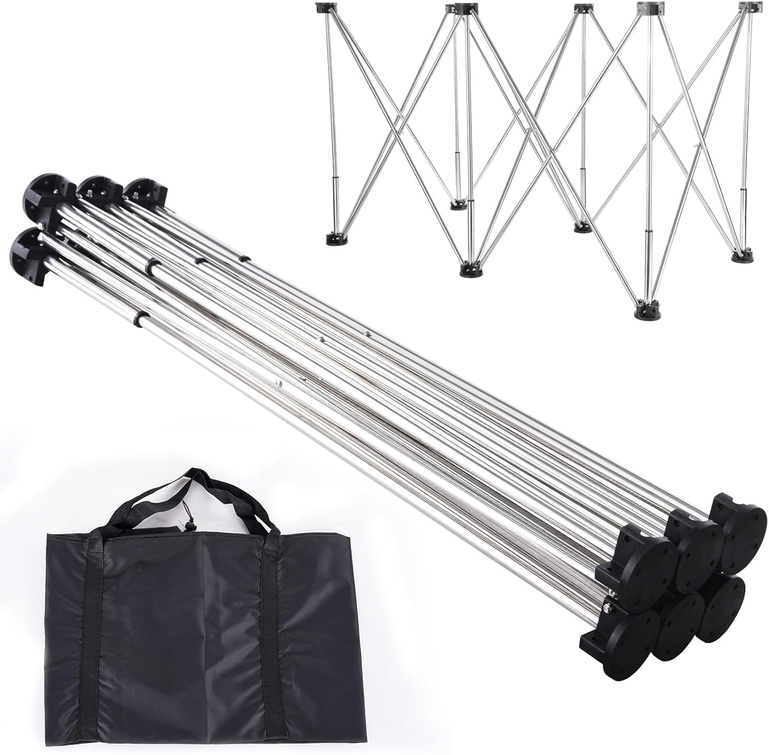 Portable Folding Workstands, Folding Works Table Set, Foldable Workbench, 1323 Lbs Capacity 28.74 Inch Work Height, No Assembly Mobile Work Station for Garage Workshop Outdoor