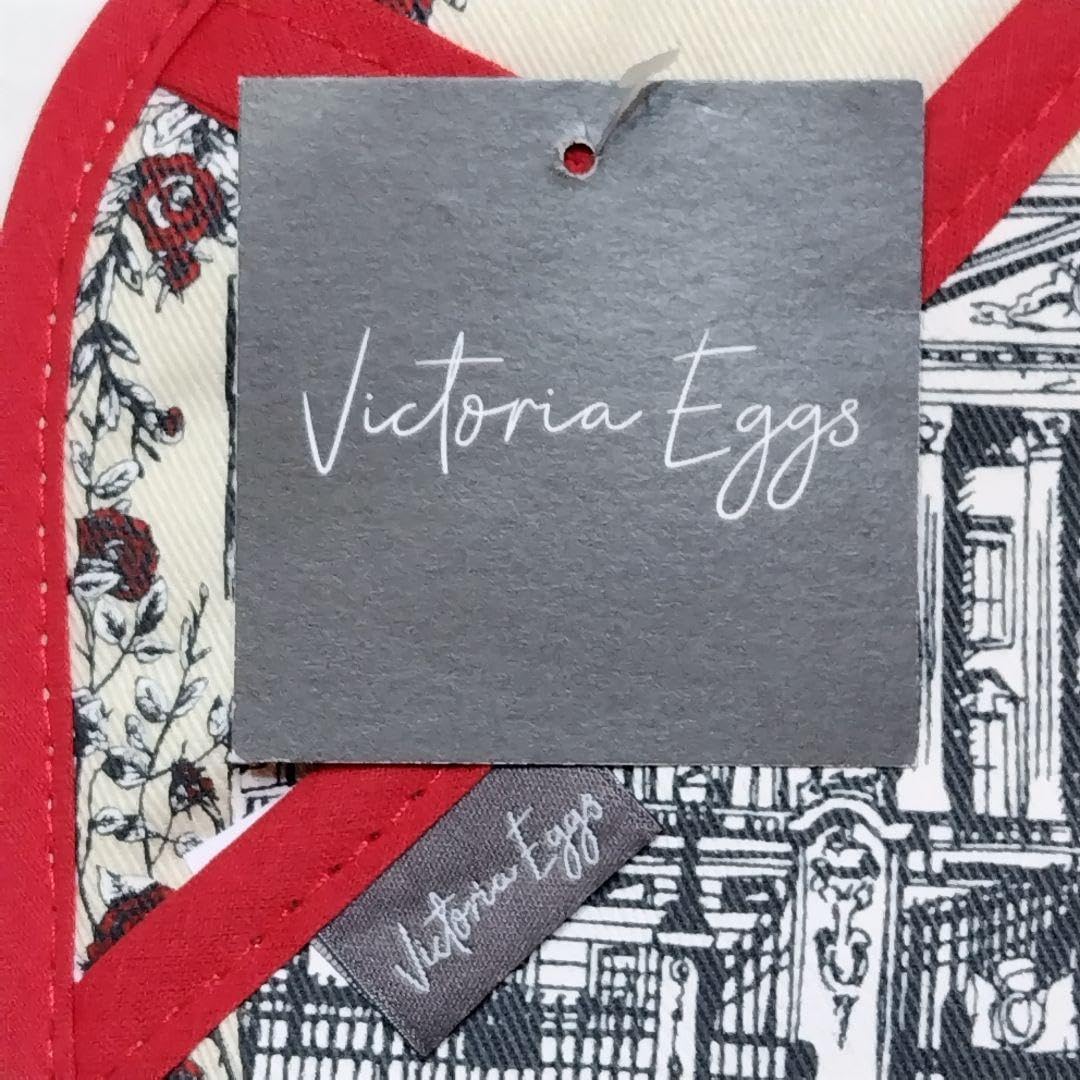 Victoria Eggs エリザベス女王が描かれたポットグラブ2個セット