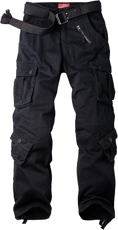 black combat trousers mens
