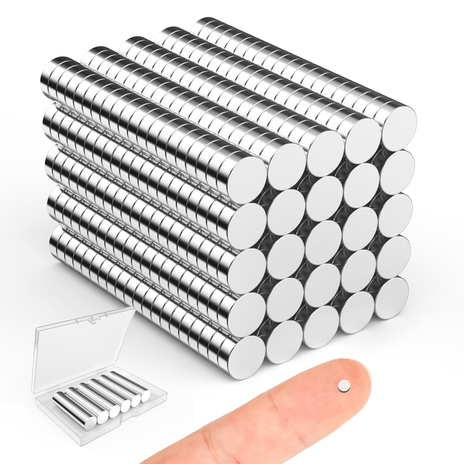 Small Magnets for Crafts, 10x3 mm Round Magnets 100 Pack — Amazon image 13