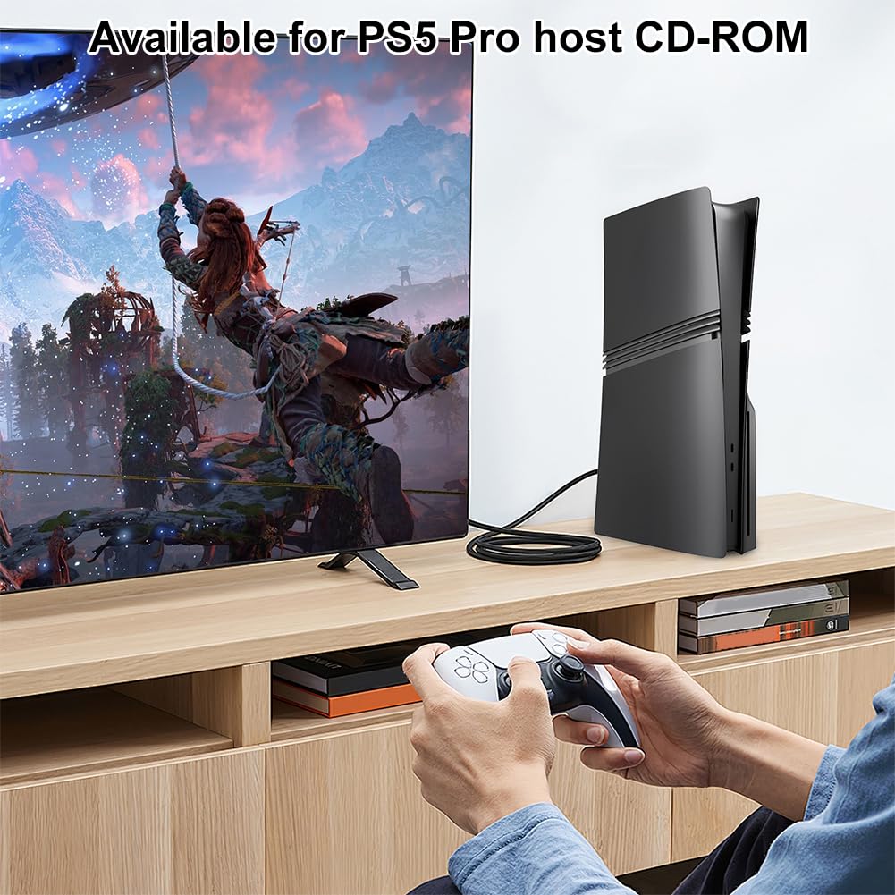 GETBSTOOP Coque de protection pour console Ps5 Pro version lecteur optique/version numérique, coque de remplacement pour plaque frontale rigide Ps5 Pro, accessoire de jeu, coque de protectio