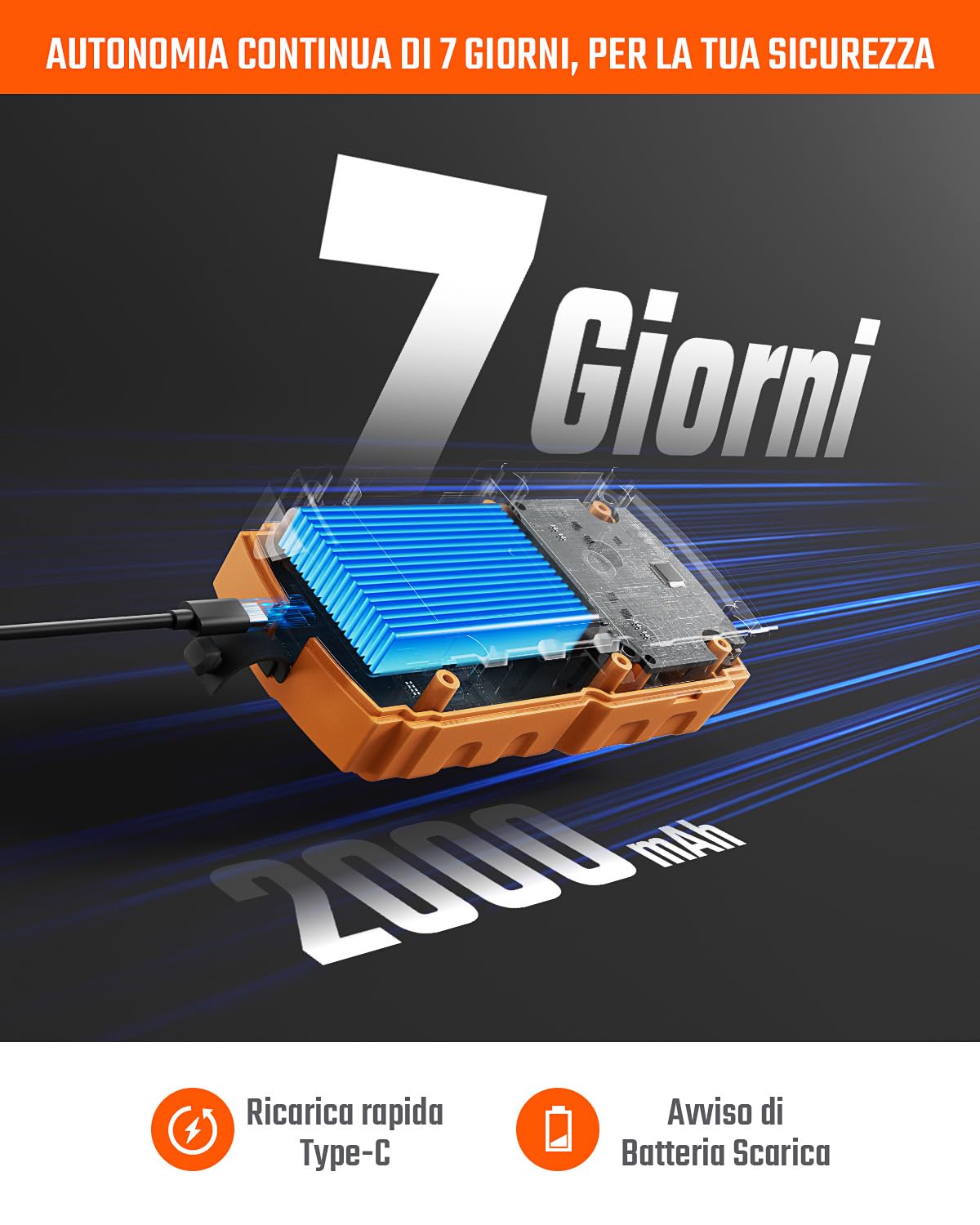 TopTes Guard-756 Monitor O2 Aggiornato, Rilevatore di Ossigeno Portatile, Risposta in 0,5s, Ricaricabile, con Allarmi a Vibrazione, Visivi & Sonori, Resistente a Polvere ed Esplos., per Lavoro e Casa