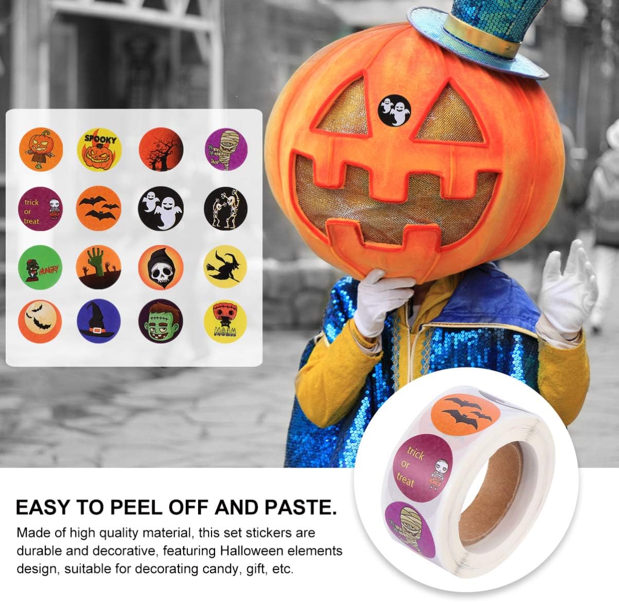高い素材 Bestomz ハロウィンシーリングステッカーハロウィンギフトラベル2枚 Www Adherencia Cronicidad Pacientes Com