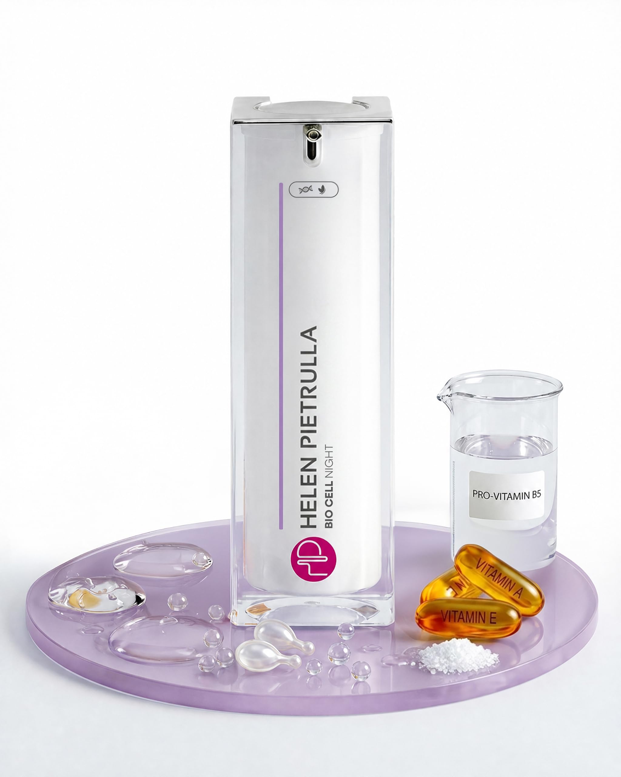 Helen Pietrulla - Bio Cell Night (50ml) reichhaltige Anti-Aging Nachtcreme mit Filatov Extrakt, Retinol, Panthenol, Bisabolol - Revitalisierend, regenerierend, beruhigend. Für anspruchsvolle Haut
