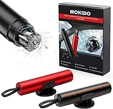 Pack of 2 Seat Belt Cutter Emergency Hammer Car with Belt Cutter, Car Safety Hammer, Compact Portable Emergency Hammer Car, Emergency Hammer for Car and Bus