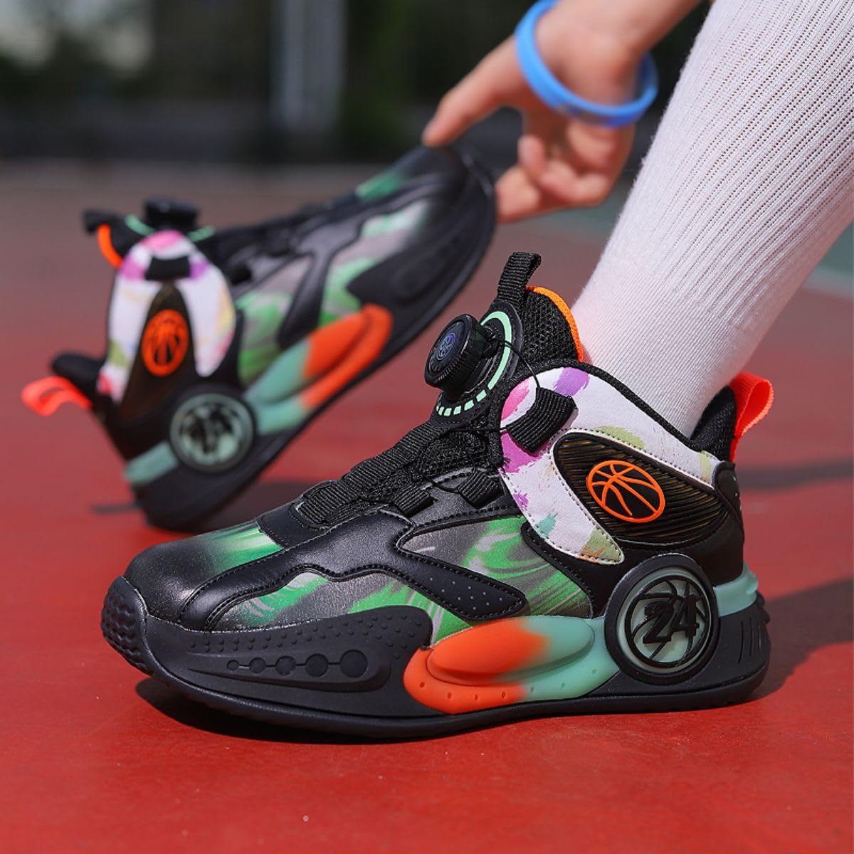 Scarpe da Basket per Bambini Scarpe da Basket per Ragazzi Scarpe da Basket per Ragazze Scarpe Sportive per Bambini Scarpe da Corsa Atletiche