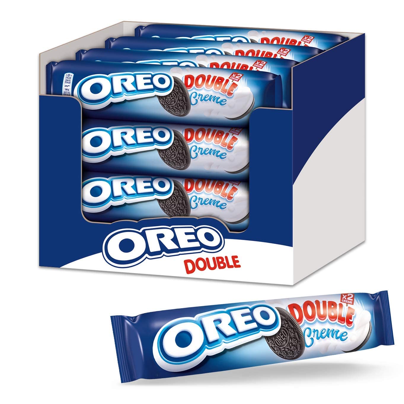 OREO Double Stuff cacao e vaniglia (12 x 185g) 185 g doppio strato di crema