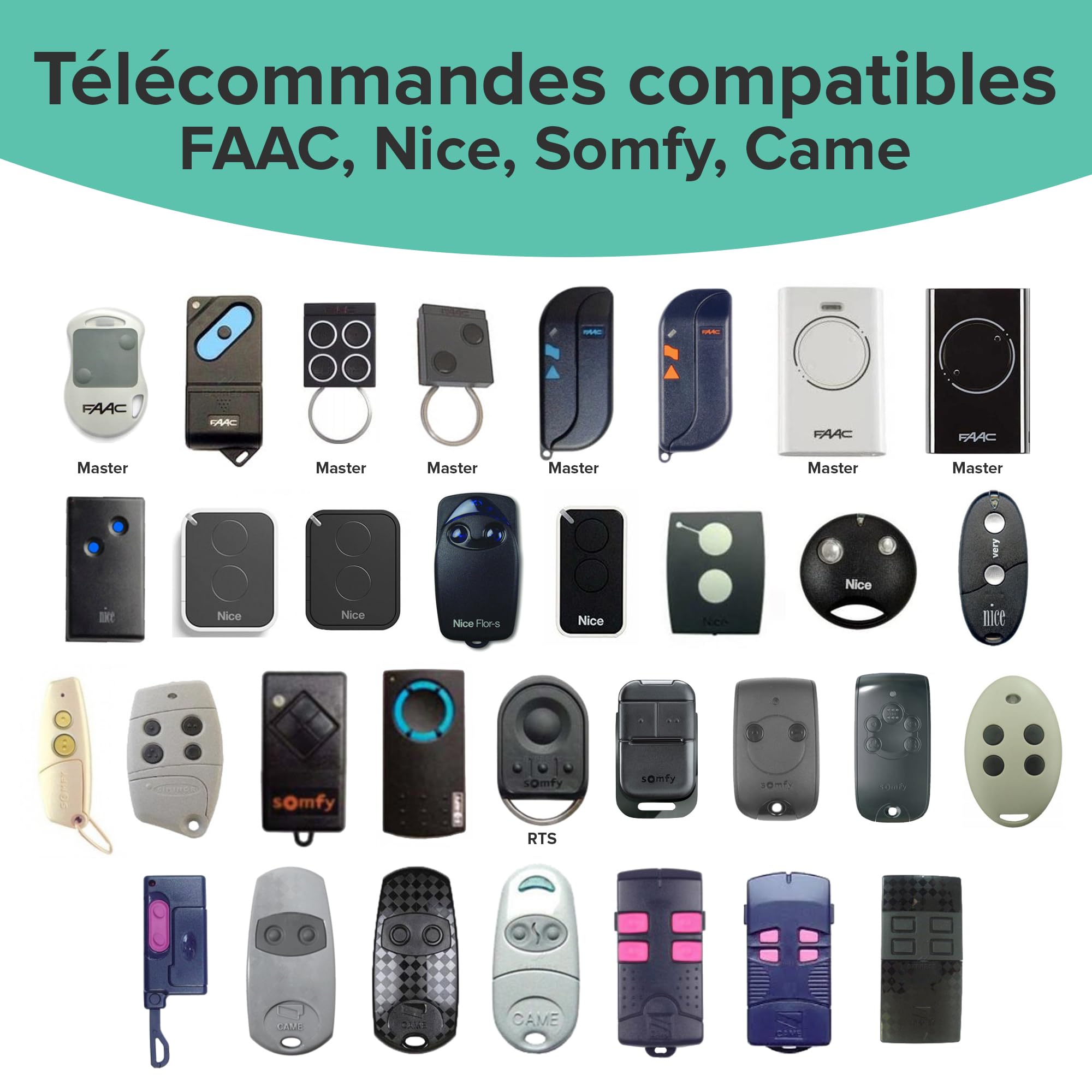 1Control PAD, Clavier intelligent Sans Fil pour ouverture par Code PIN, compatible avec Portails et Garages commandés par Télécommande, Wireless et Bluetooth, 2 portails et 4 PIN, fabriqué en Italie