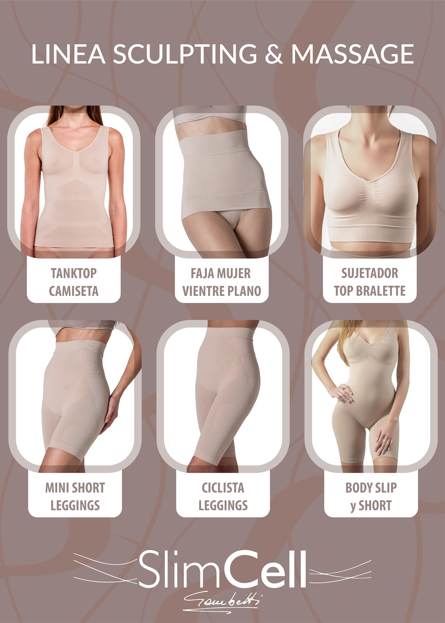 Faja Pantalon Reductora Mujer Anticeluliticas Short - Braga Faja Reductora Mujer Adelgazante, Anti Cellulite Leggings Sin Costuras, Pantalon Moldeador - Made in Italy