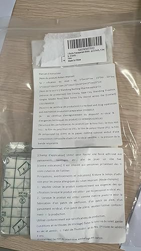 Miniatura 8 de 3 rollos de vendaje adhesivo elástico transparente, vendajes impermeables de película transparente, vendajes impermeables para después de la