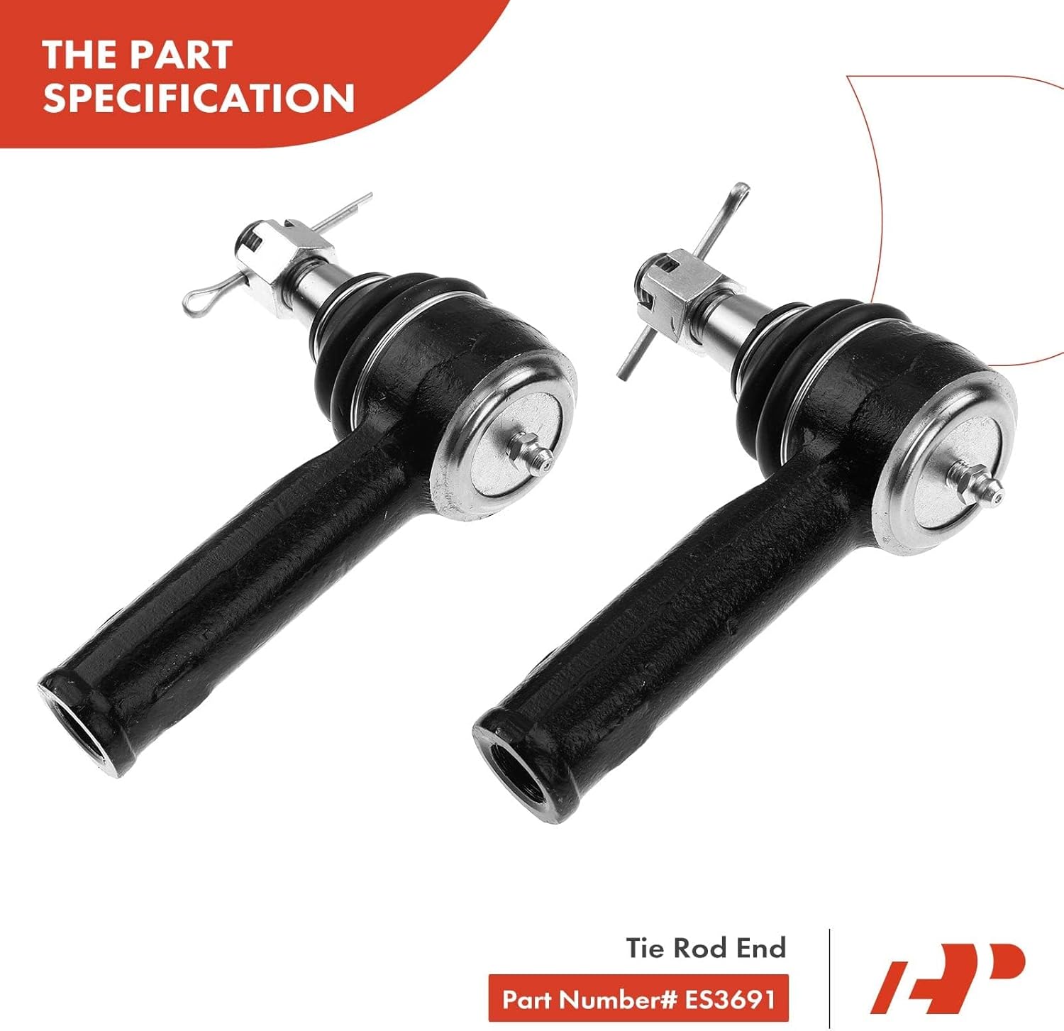 A-Premium 6Pcs Front Suspension Kit, Lower Control Arm, Inner & Outer Tie Rod End, Compatible with Ford F-150 2004 2005 2006 2007 2008, 4WD Only