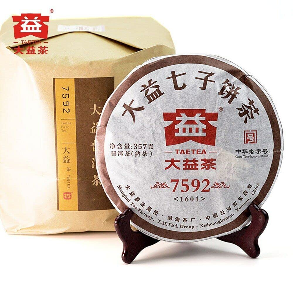 Chinesischer Tee Reifer Pu'er TAETEA 7592 Chi Tse Beeng Shu Puer 357g