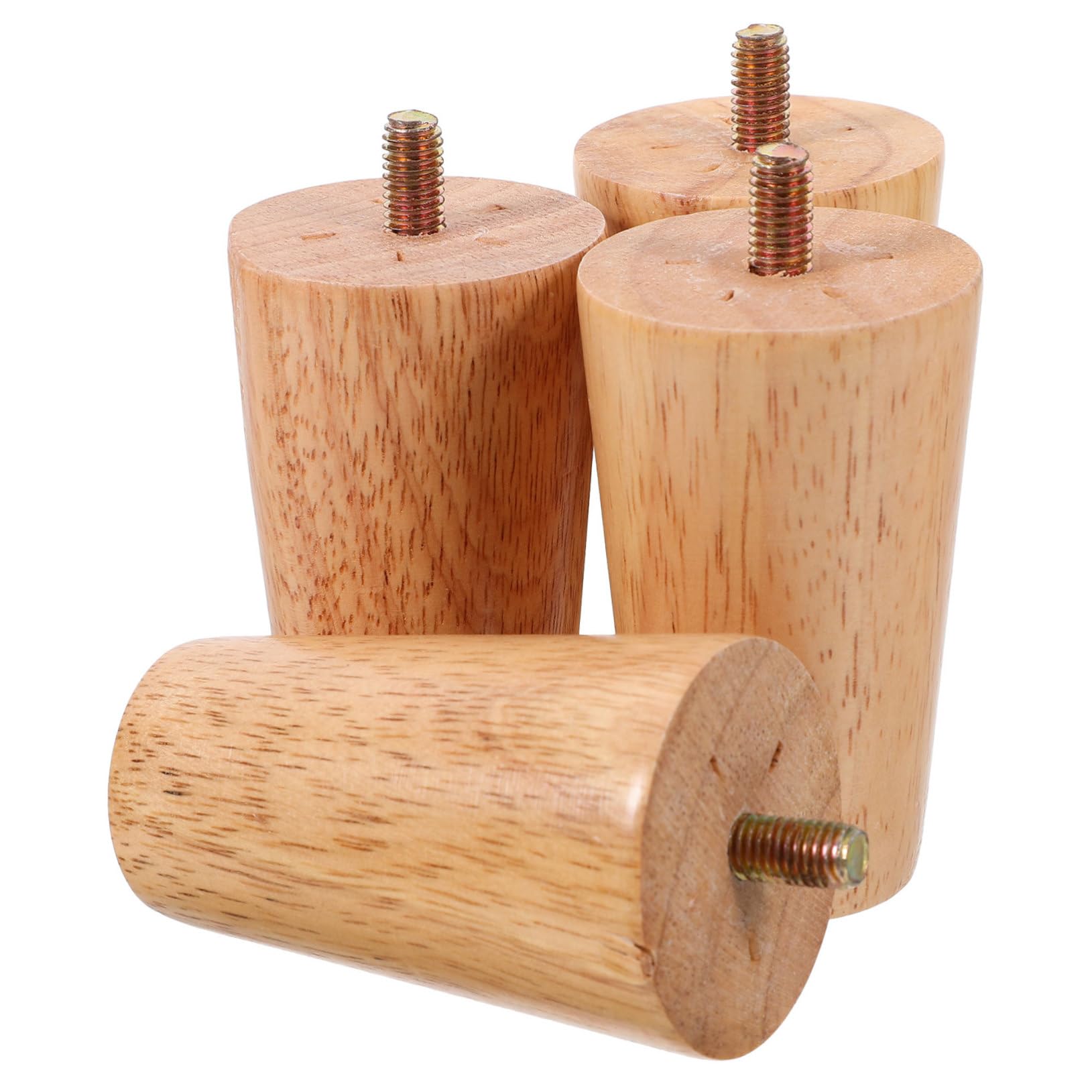 Patas de madera para muebles de diseño contemporáneo Tofficu juego de 4 piezas elegantes