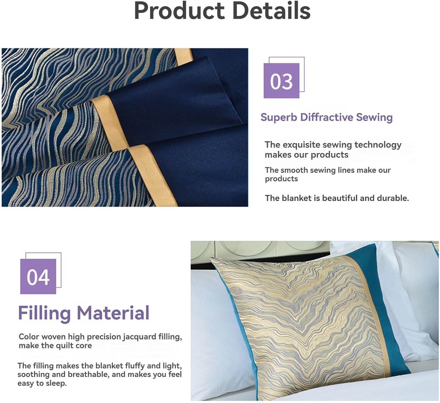 ベッドランナー 山 川 ジャカード テーマ ベッドフット用 豪華なエンドスカーフ 寝具タオル 装飾保護 ベッドスプレッド ホテル ホ