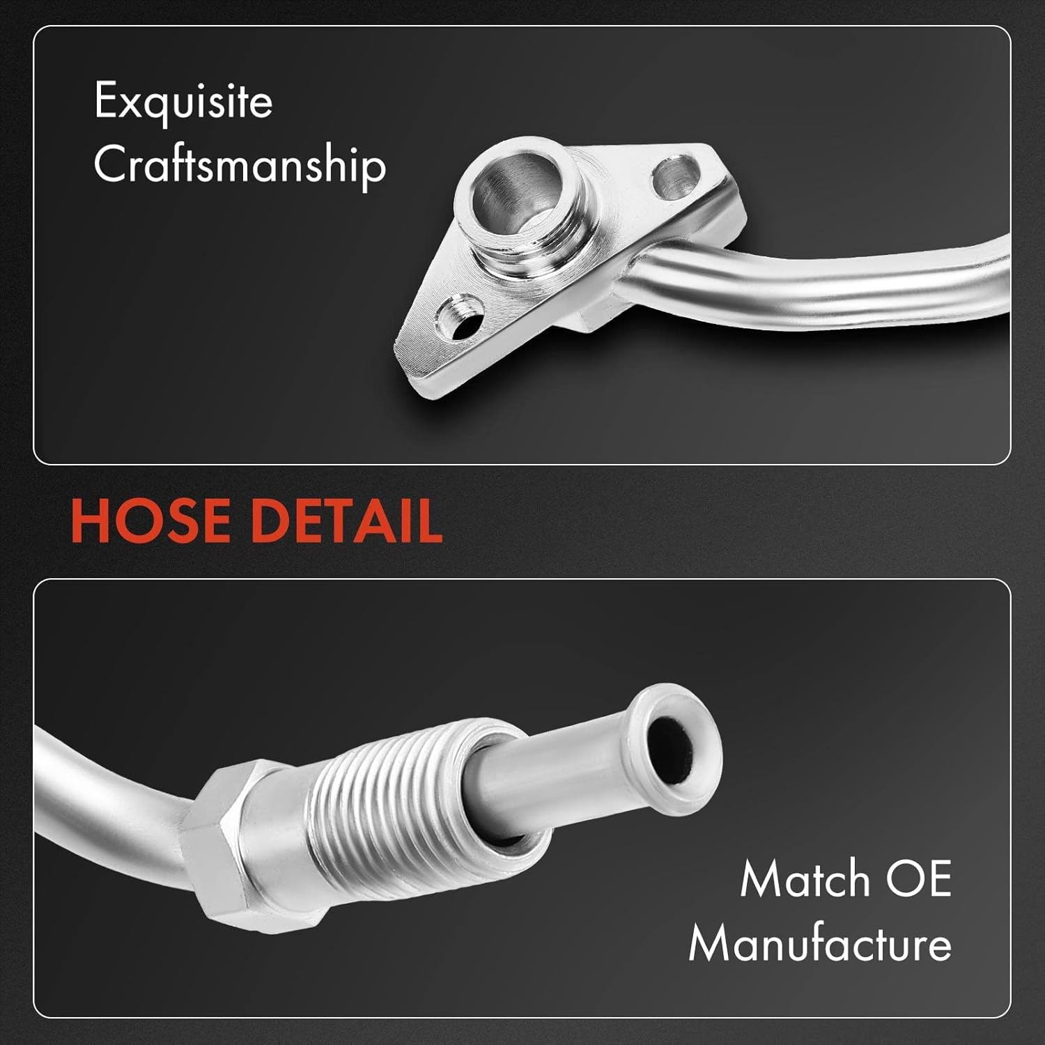 A-Premium Power Steering Hose Pressure Hose Line Assembly Compatible with Honda Odyssey 1995-1997 Isuzu Oasis 1996-1997 2.2L Pump To Gear/Rack Pinion