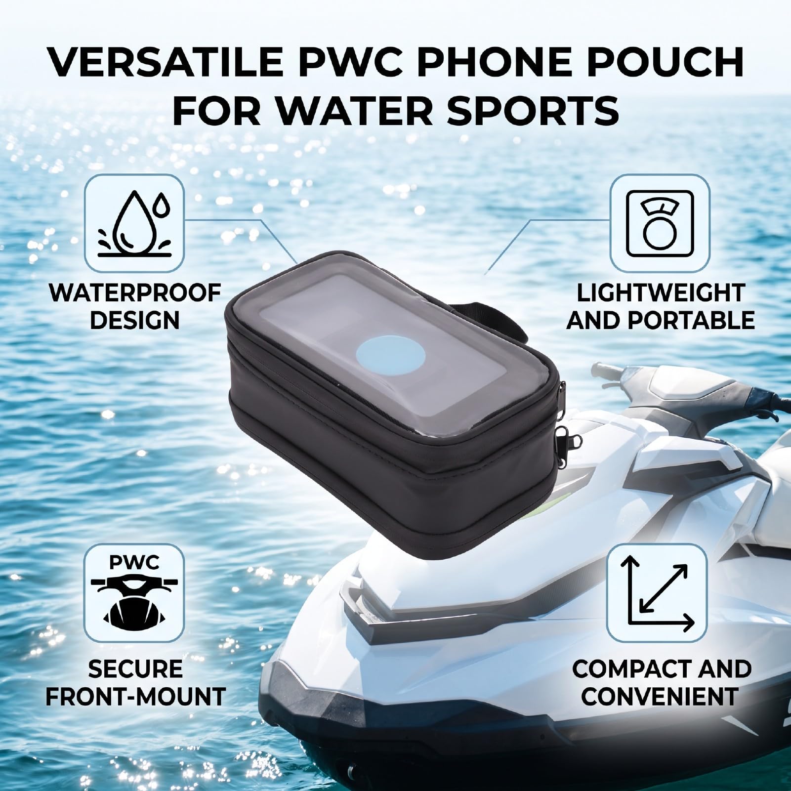 PWC Custodia per Telefono per Sport Acquatici