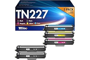 TN227bk/c/m/y High Yield Toner Cartridge 5 Pack