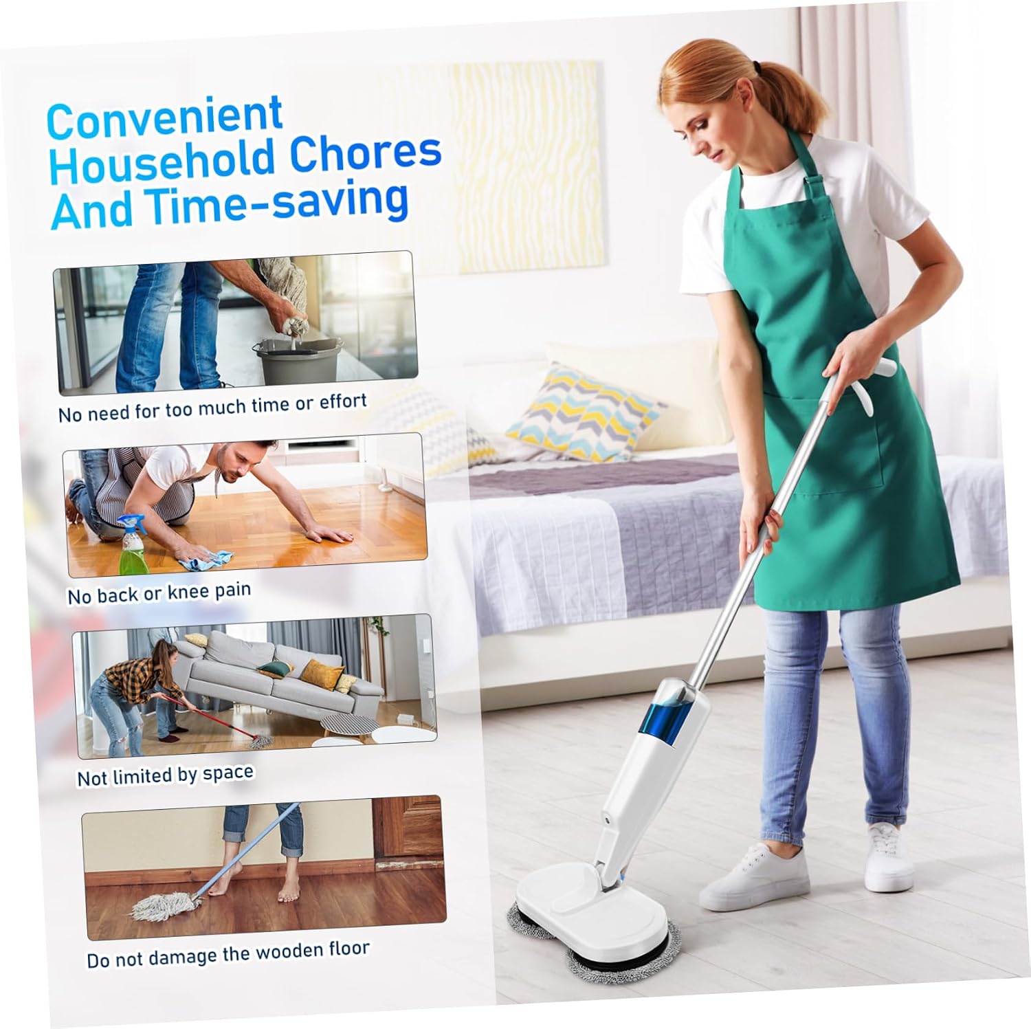 Electric Mop 2000mah Wireless Wet Dry Cleaning Mop