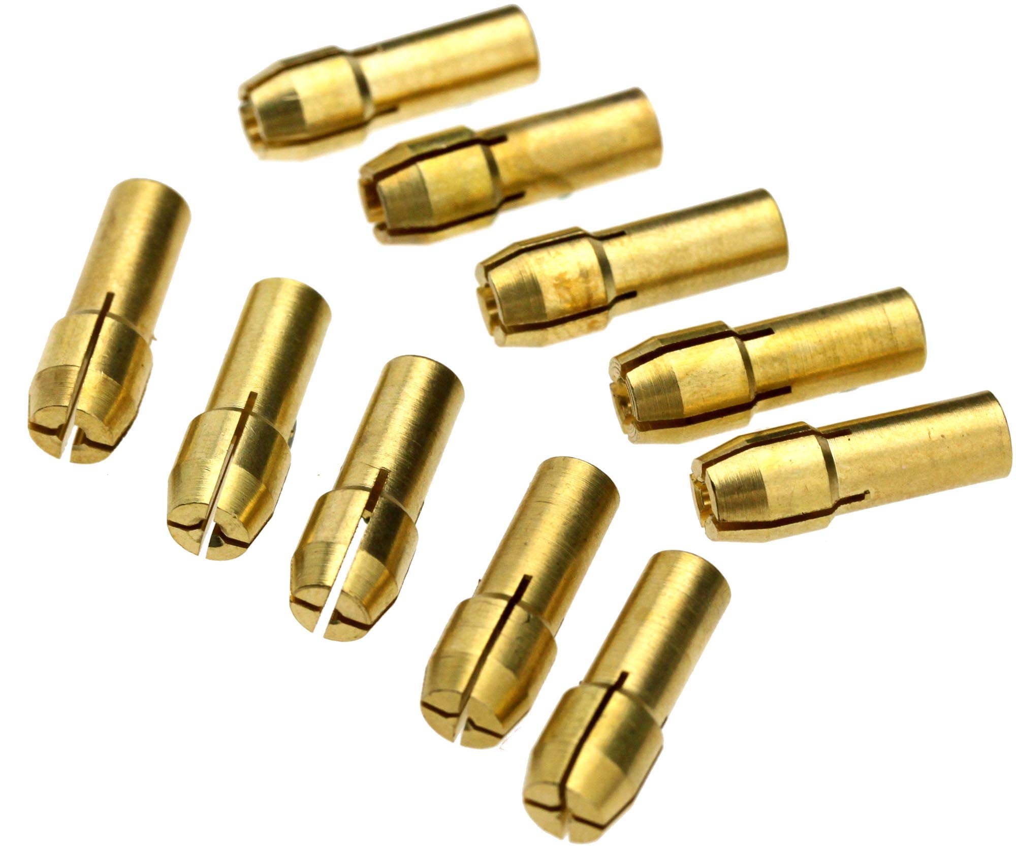 10er Set Messing-Bohrfutter – 0,5–3,2 Mm Spannbereich, 5 Mm Schaft, Für Rotationswerkzeuge