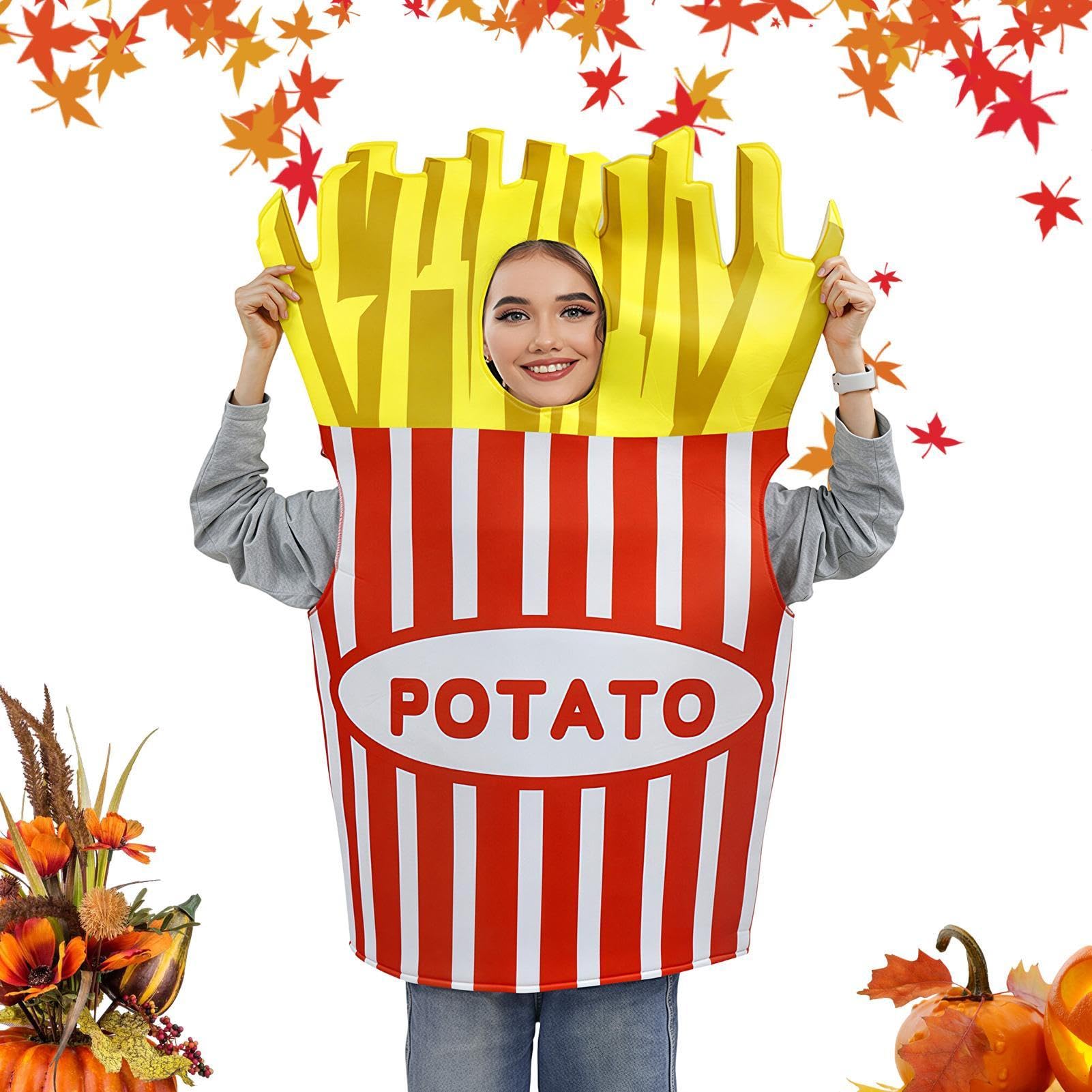 Kostium na Halloween, ketchup, cosplay, nowość, kształt jedzenia, ubrania