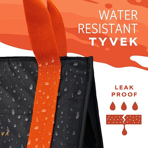 Miniatura 55 de VonNova Lonchera aislada para mujer con aislamiento térmico de alta calidad de 0.157 in, bonita bolsa de almuerzo grande de 7 litros para oficina