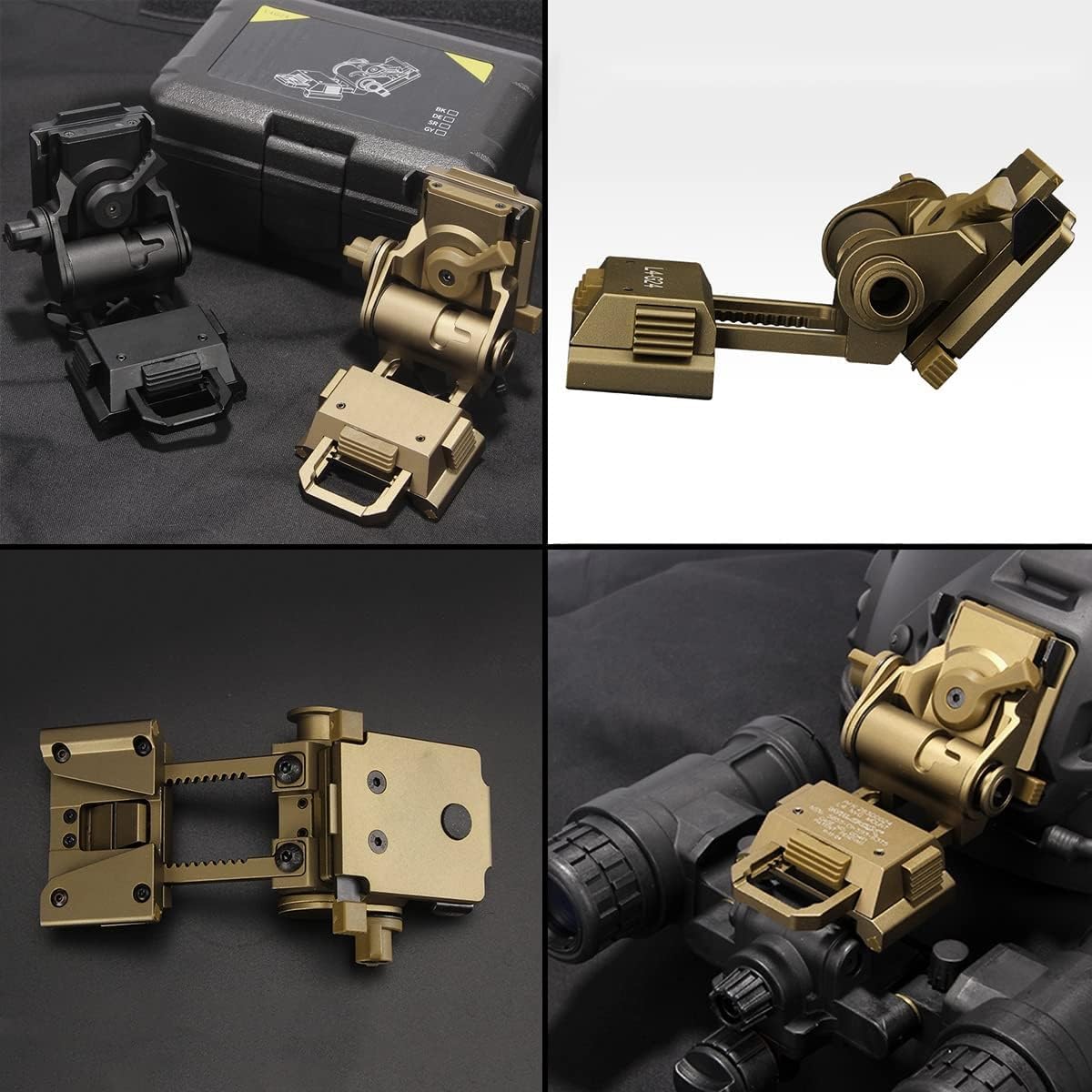 Tactical Airsoft Helmet Set with Noise-Canceling Headset, Flashlight, Goggles & Metal NVG Bracket for Paintball Shooting