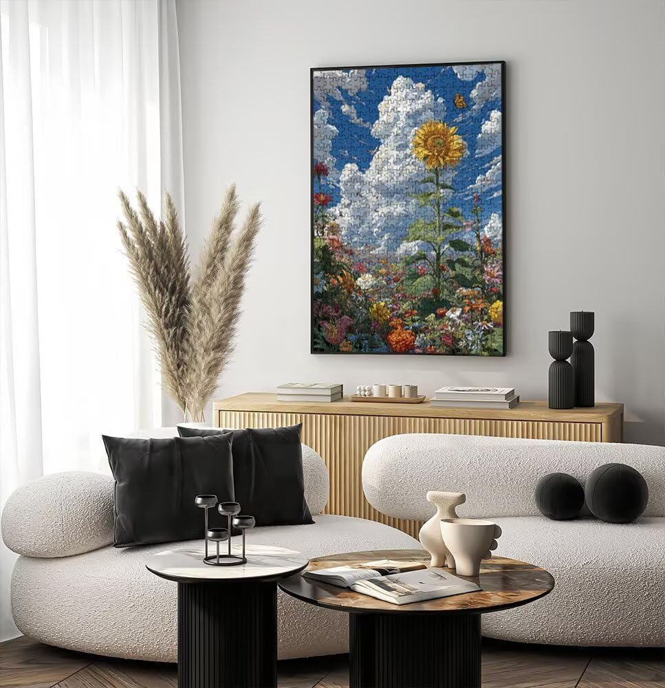 Puzzle 1000 Pezzi, Jigsaw Puzzle per Adulti, Girasole Giallo BLQSBGA6-473 | Puzzle Classici, Impossibile Difficile Sfidanti Puzzles, Puzzle Decorativo per La Famiglia, Come Regalo e Decorazione Pareti