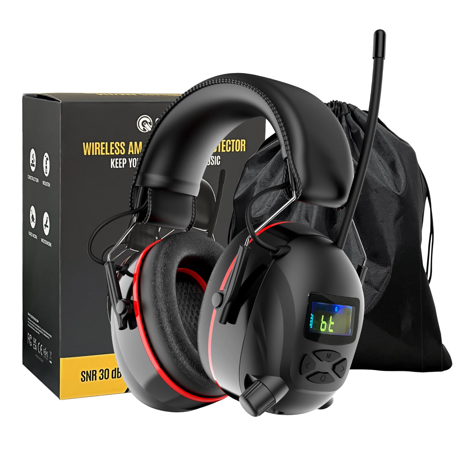 Qozybuds Bluetooth 6.0 AM/FM Earmuffs