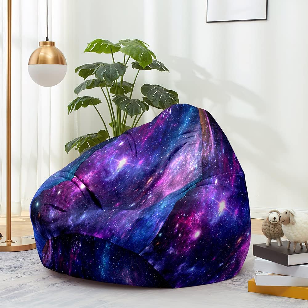 Lukery Bean Bag Chair for Adults (No Filler), Starry Sky