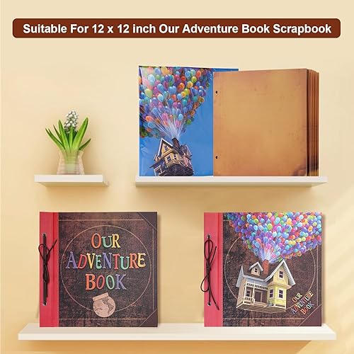 Miniatura 3 de Páginas interiores de 11,5 x 11,5 pulgadas para el libro de aventuras, páginas rellenas para álbum de fotos de álbum de recortes DIY, 10 hojas20