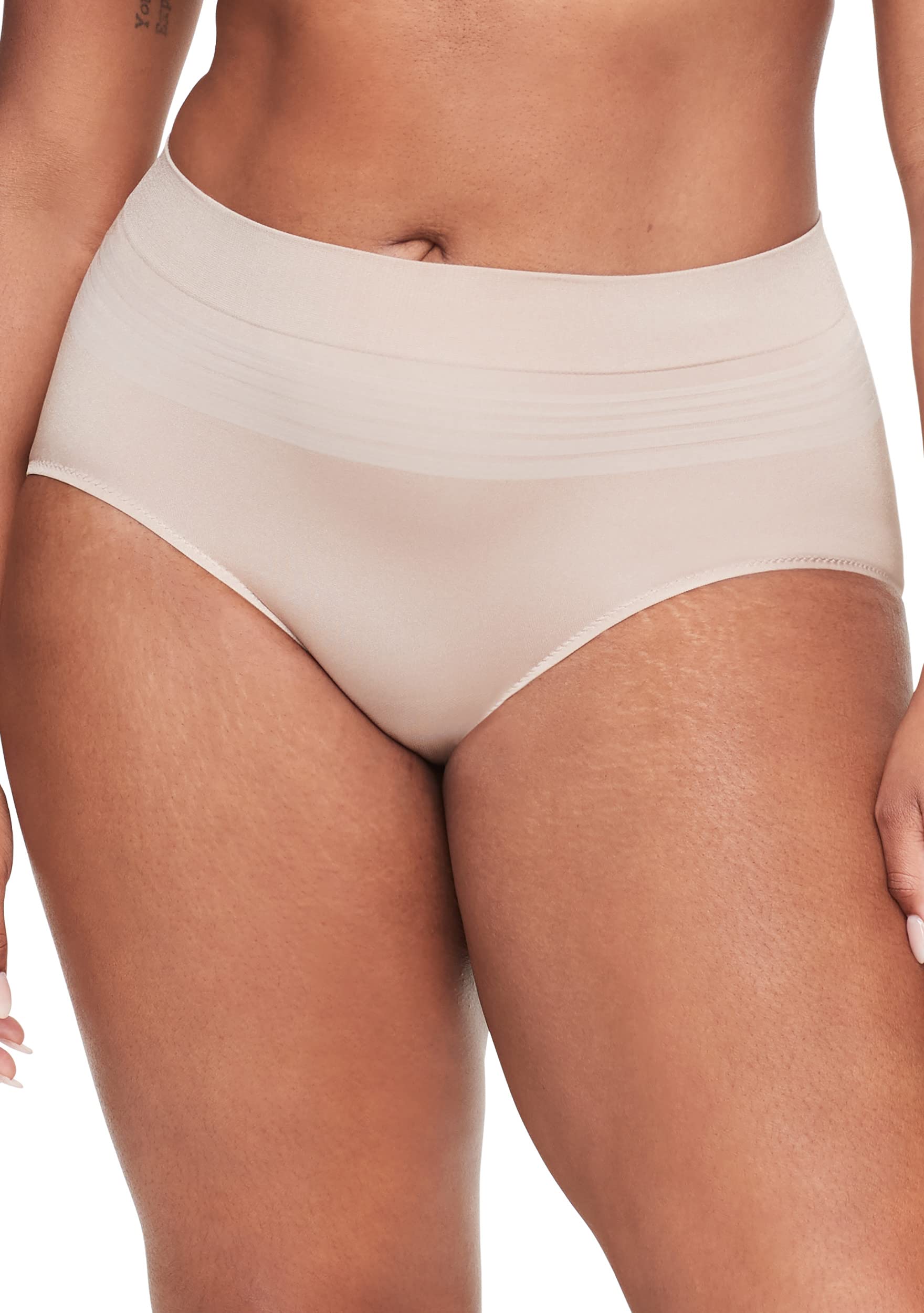 Warner's Nessun Pizzicamento Nessun Problema Dig-Free Comfort Vita con Pizzo Liscio E Seamless Breve Rs1501p Intimo Donna (Pacco da 1)