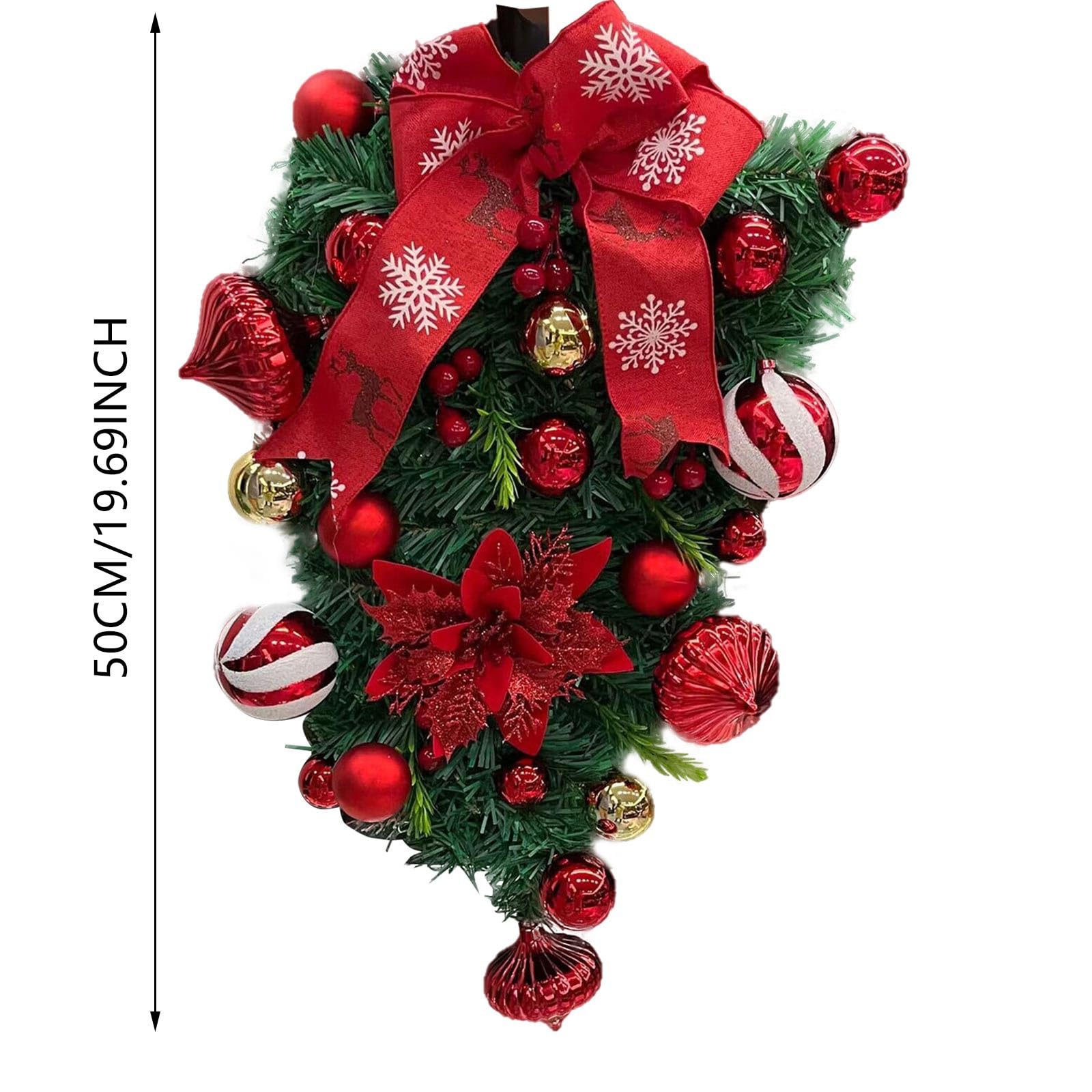 Generico Ghirlanda di Natale Ghirlanda Natalizia Decorazione Natalizia Corona Di Natale Per Camino Oggetti Natalizi Per La Casa