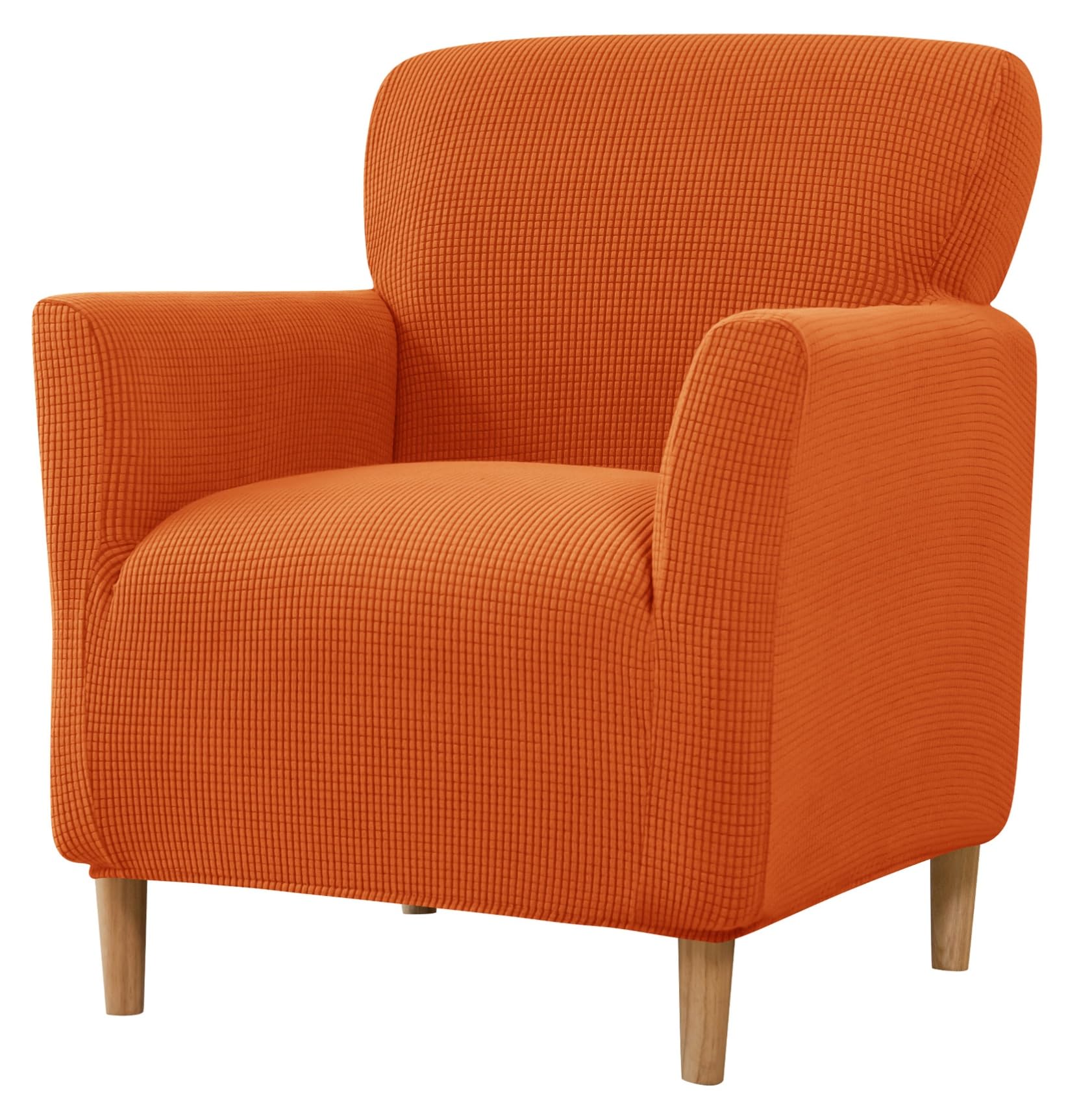 Niuoppy Armchair Covers Slipcovers Banquet, Stretch Sofa Arm Covers, Arm Rest Covers Anti-slip, Thicked Arm Chair Slipcover for Sofa Armchair Protector (Orange)