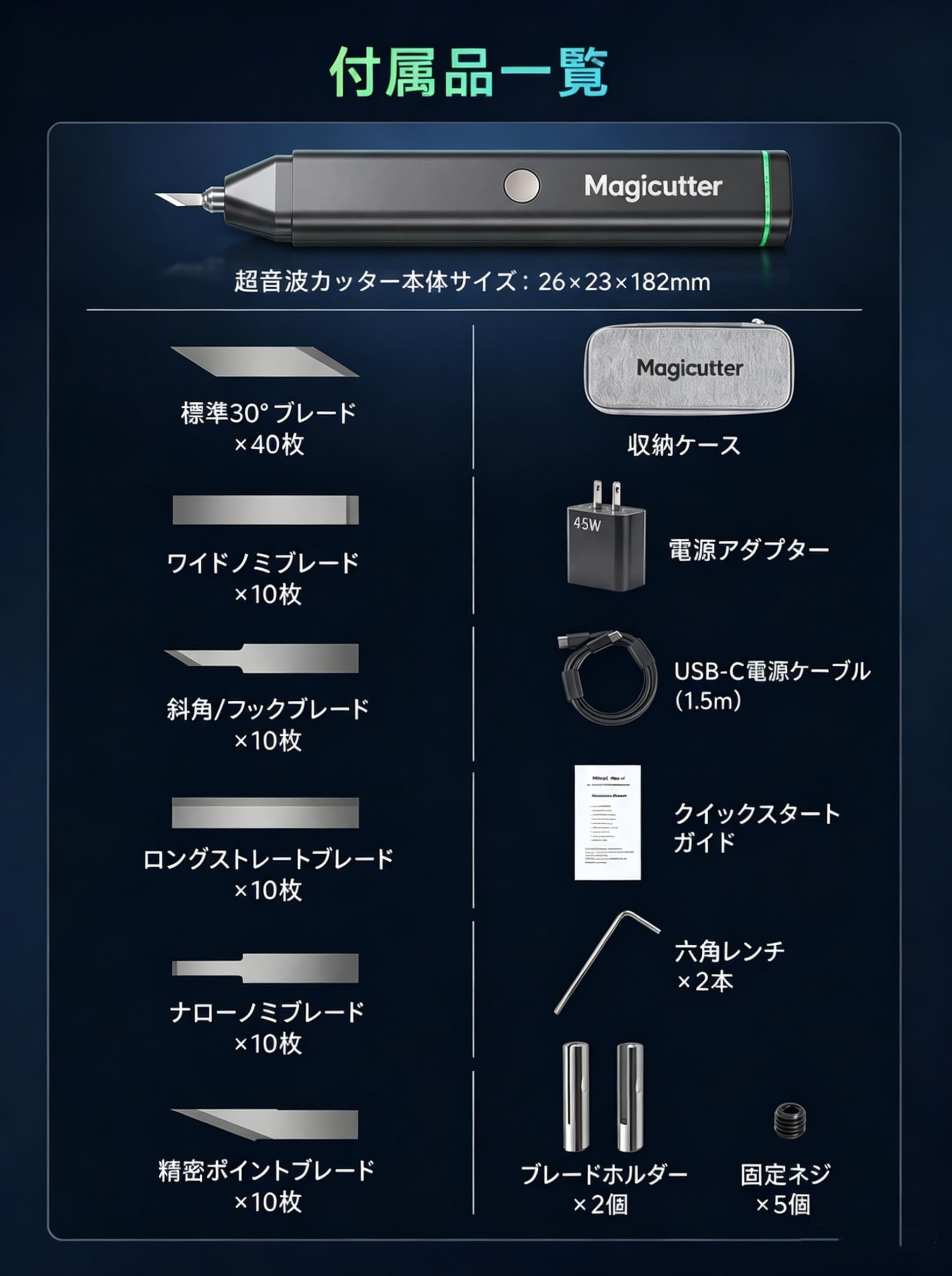 Amazon | 超音波カッター 45W高周波モデル USB-C PD対応 2モード切替