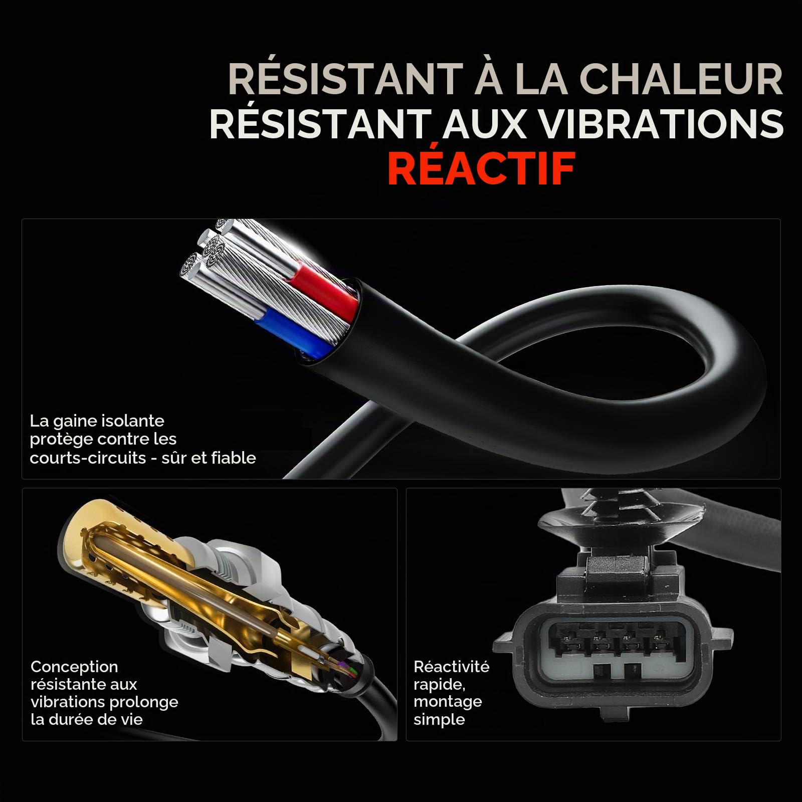 Sonde lambda avant ou après Catalyseur pour Logan LS Logan KS US S.a.n.d.e.r.o 2006-2020 820063220 | Compatible avec: Thalia I LB_, Logan MCV KS_, Logan MCV KS, K.a.n.g.o.o KC0/1_, Clio Grandtour KR0/1_, Logan MCV II