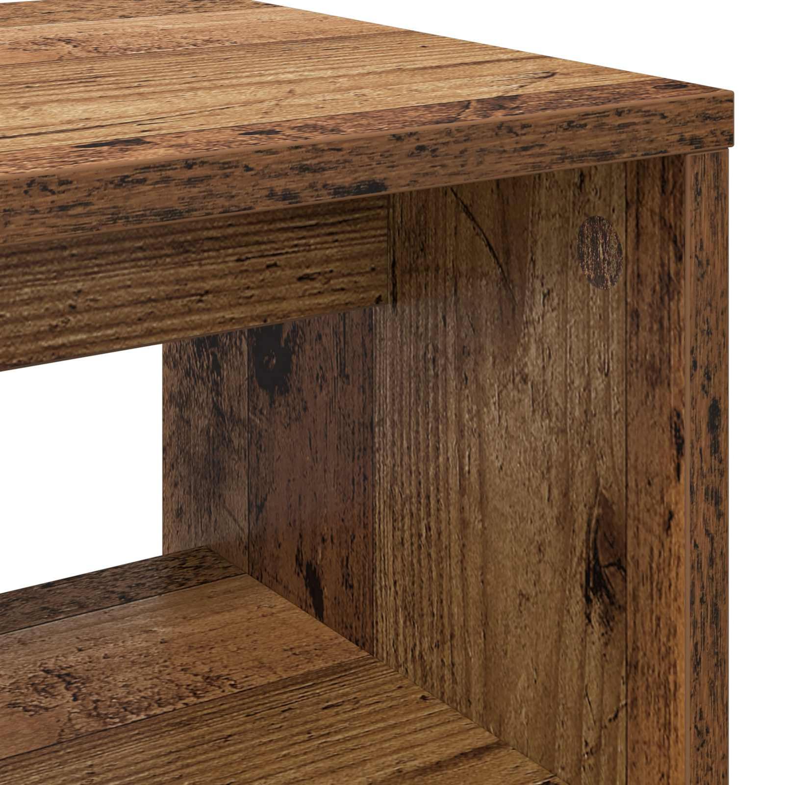 Gecheer TV-Schränk Altholz 100 x 30 x 40 cm Holzwerkstoff, Fernsehschrank Fernsehtisch TV-Lowboard für Wohnzimmer Home-Cinema Gamerzimmer8000338