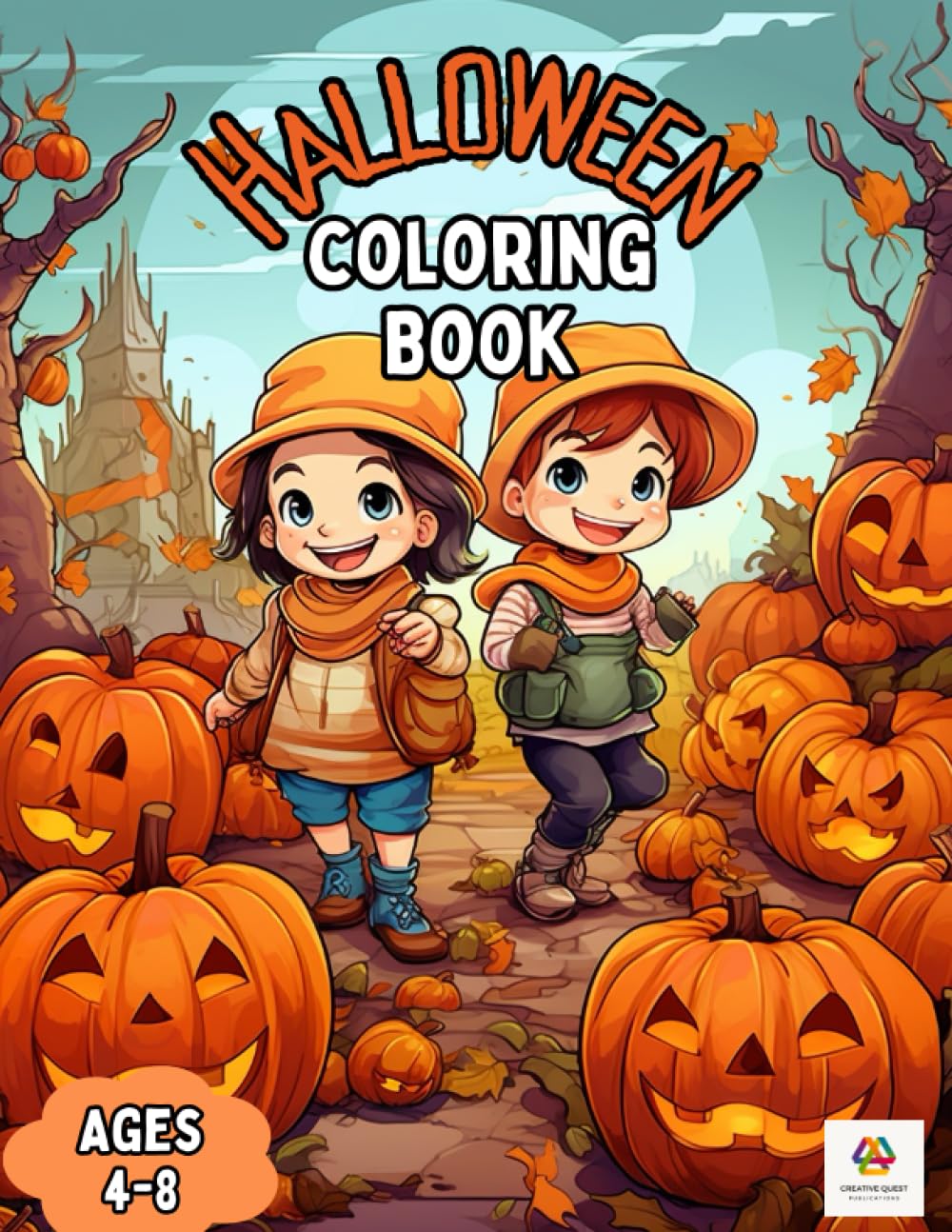Halloween Coloring Book: Spooking Halloween Coloring Book for Kids ages 4-8