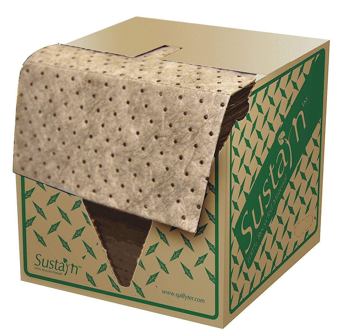 NPS OSR-75 NPS Sustayn by Spilfyter Recycled Oil-Only Natural Heavyweight Pad, 16