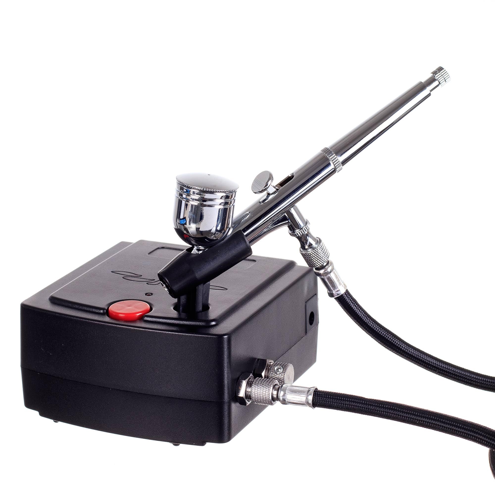 Mini compressore aerografo completo con aerografo 0,3 Double Action AUTO START/STOP