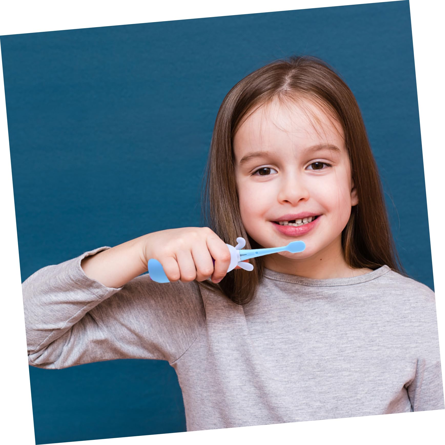 2 Set Spazzolino Elettrico Per Scovolini Dentali Spazzolino Denti Scovolino Denti Sonico Per a Setole Da Denti Per Abs Blue
