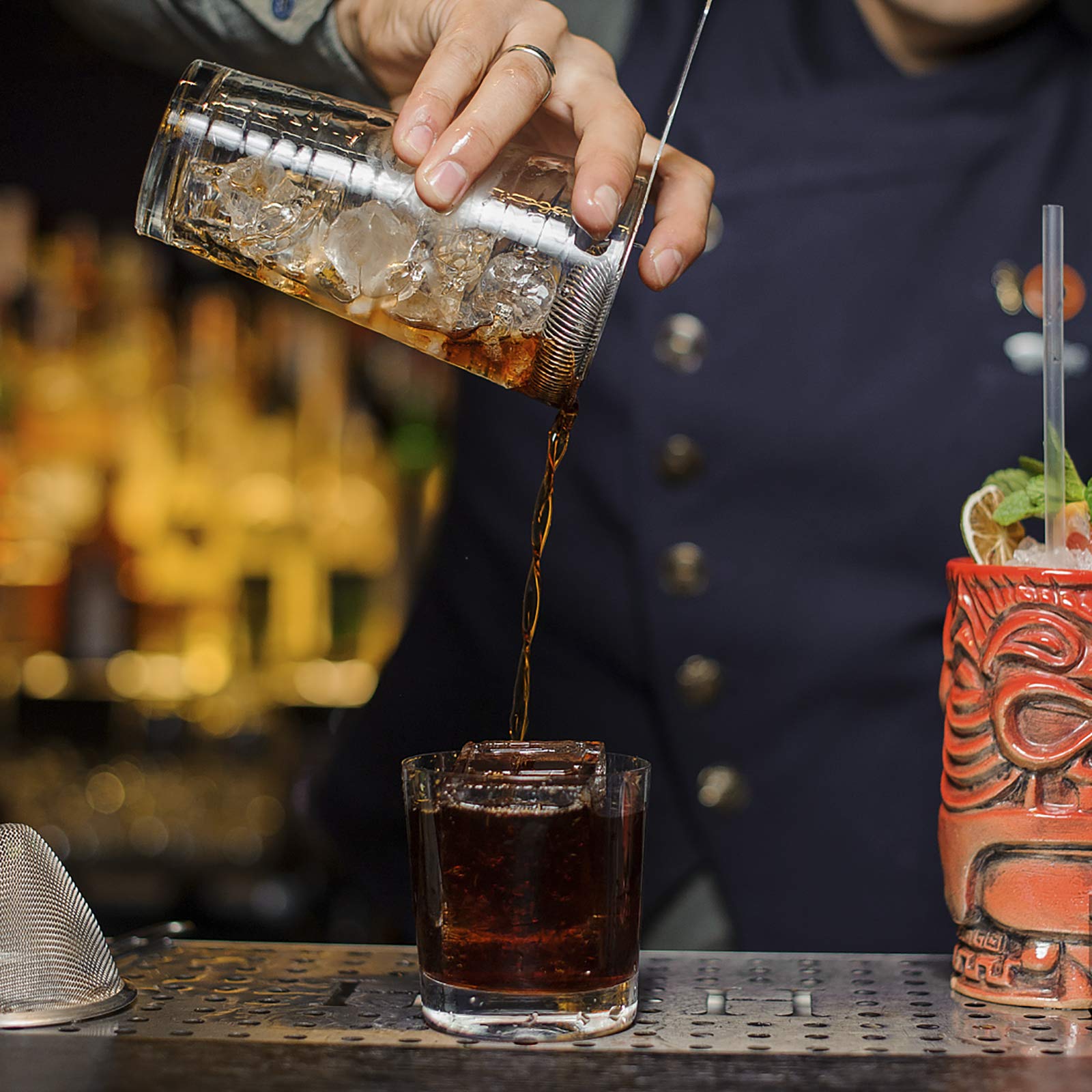 2 Stück Barsieb Cocktail Edelstahl - Hawthorne Strainer Für Cocktailshaker