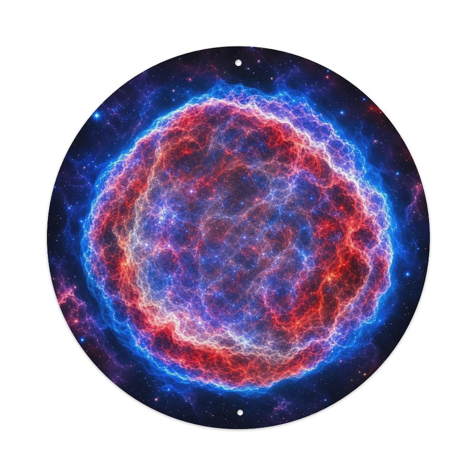 Celestial Tycho Supernova Remnant Deep Space Metal Tin Sign