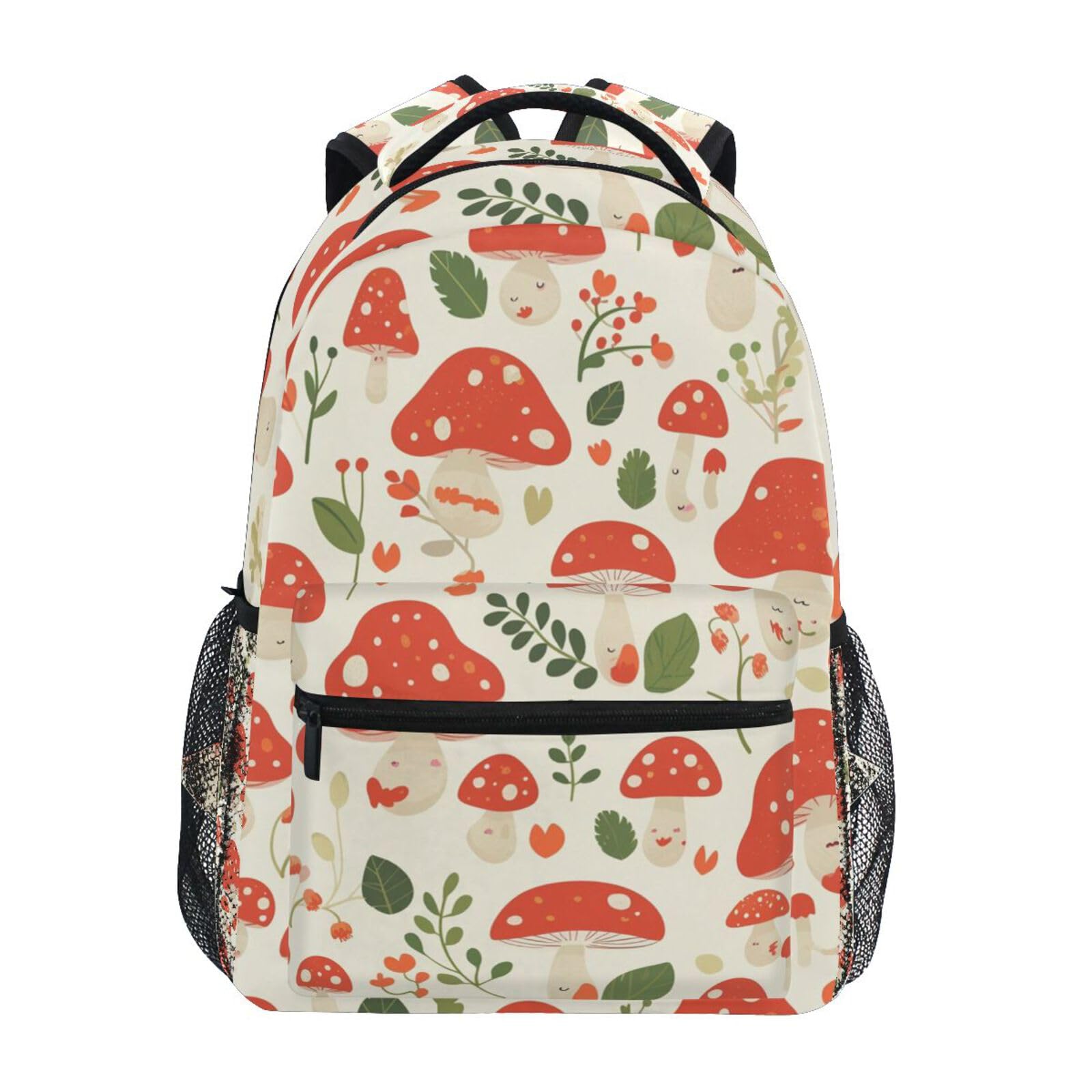 Sac à dos champignon rouge avec grand compartiment pour étudiants - 8