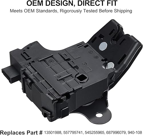 Miniatura 5 de SYERAL Pestillo de tapa de maletero Actuador de bloqueo eléctrico 940-108 Cerradura de puerta trasera para puerta trasera compatible con Cadillac