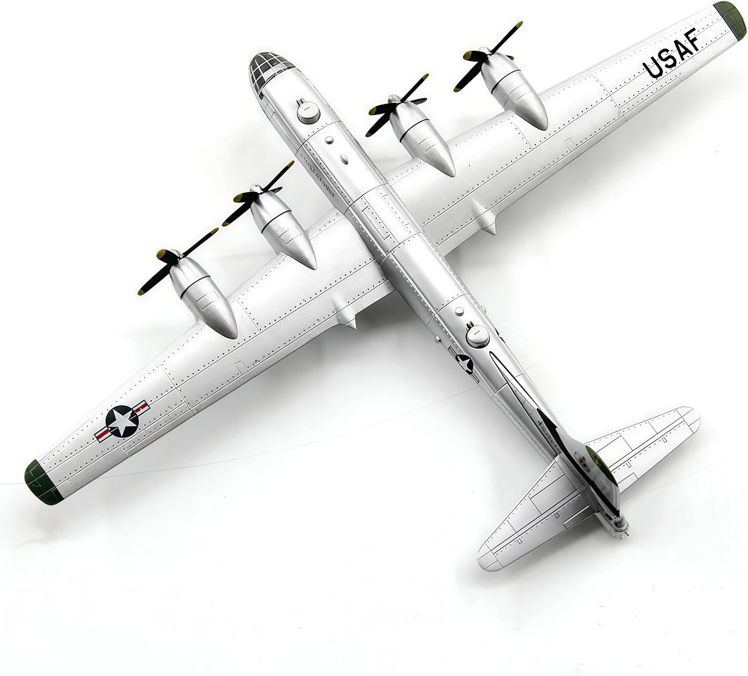 B29 Bomber Aircraft Alloy Airplane Model 1:300 Scale Bomber Attack Plane Military Model Plane for Collection Gifts